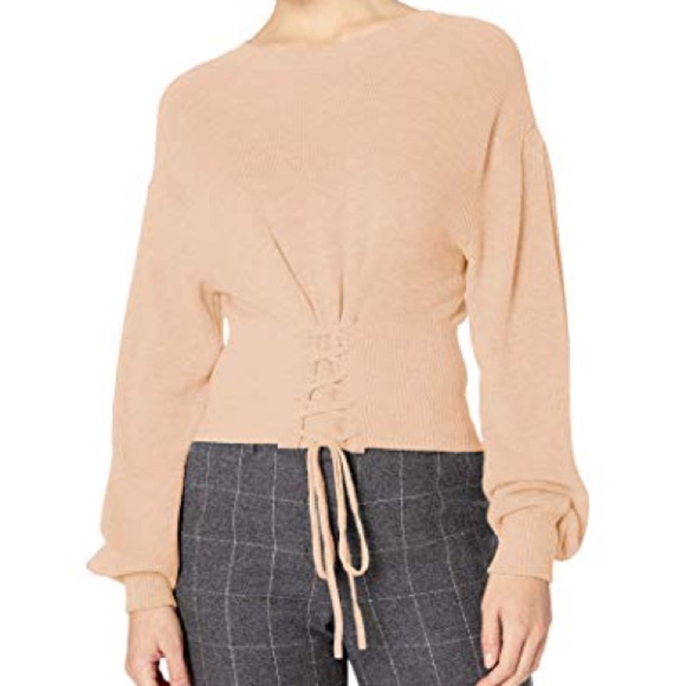 BCBG salmon sexy sweater with a classy twist!